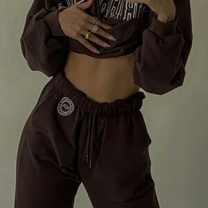 Dark Brown Joggers for Women